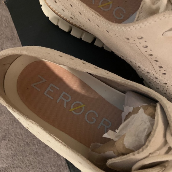 Cole Haan Zerogrand Ironstone Stitchlite/Ivory Oxfords